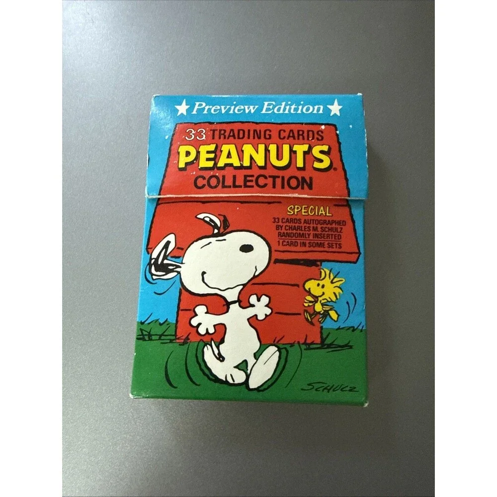 1991 TSP Peanuts Collection Preview Edition Complete 33 Card Set Snoopy